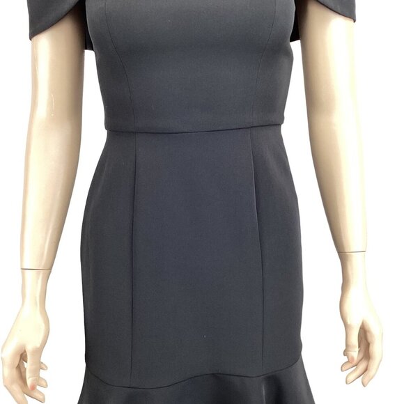 Gianni Bini NWT Black Off-Shoulder Cocktail Dress Size 0 Party - Picture 7 of 11